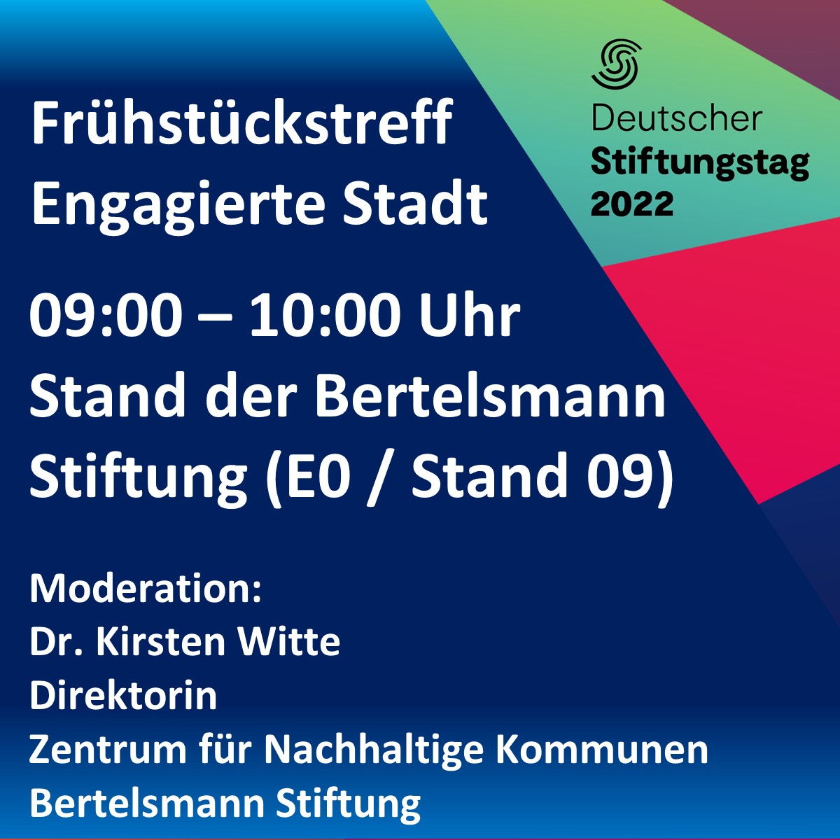 AndreasGrau10's tweet photo. @stiftungstweet Bin auf dem Weg nach Leipzig zum #DST22. Freue mich besonders auf den Frühstückstreff des Programms #EngagierteStadt. @D_S_E_E #Engagement #Zivilgeschaft https://t.co/Q1iFegG7cR