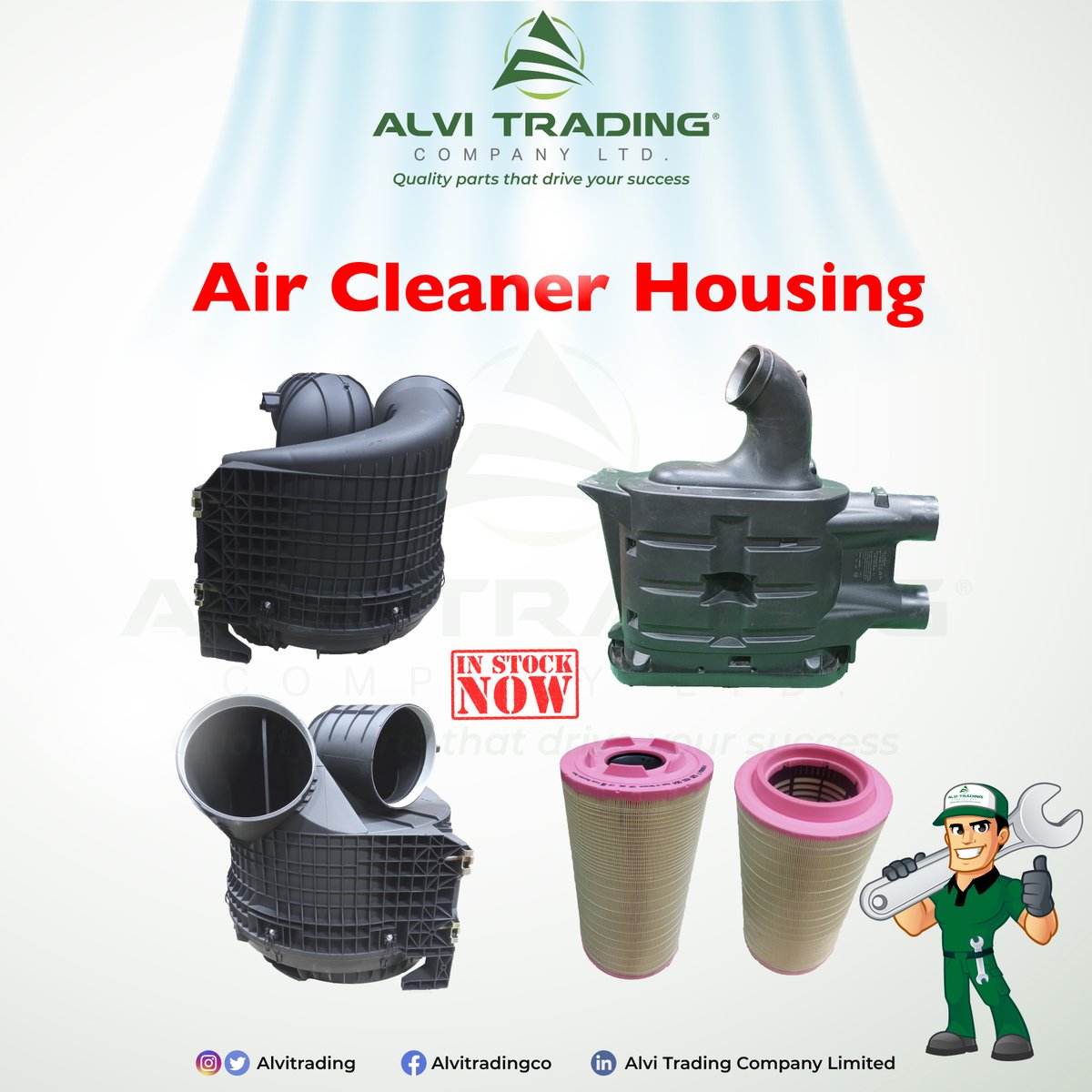 AlviTrading's tweet photo. Did you know?
Air filter housings are used as a frame to contain and secure the air filter element.

Get the best price for Air Cleaner Housing for your Mercedes-Benz Actros, Axor and Atego and MAN Trucks.

Alvi Trading. Your One Stop Shop.

Hotline: 0719444777

#teamalvi https://t.co/mUw8pp3oFO