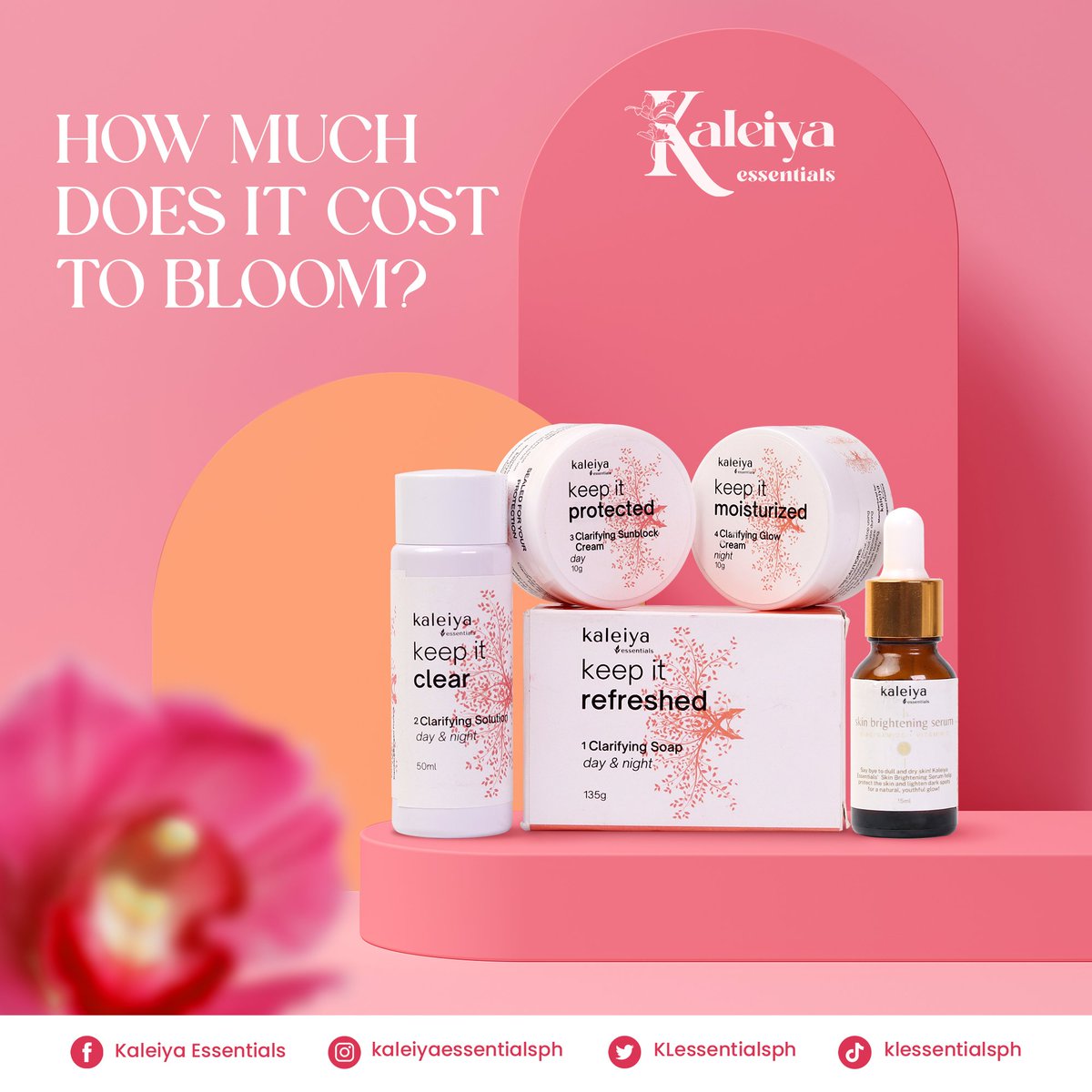 KLessentialsph's tweet photo. Try this Kaleiya Essentials Refining Skin Set. Siguradong blooming ka! 😍
 
Plus, 10% Off kami this Payday sale kaya Add to cart ka na for only Php 477.00 na lang for limited time only.☺"
#Kaleiya #KaleiyaEssentials #Skincare #Affordablke #RefiningSkinSet #PAYDAYSALE! https://t.co/WwgAMBcBcY