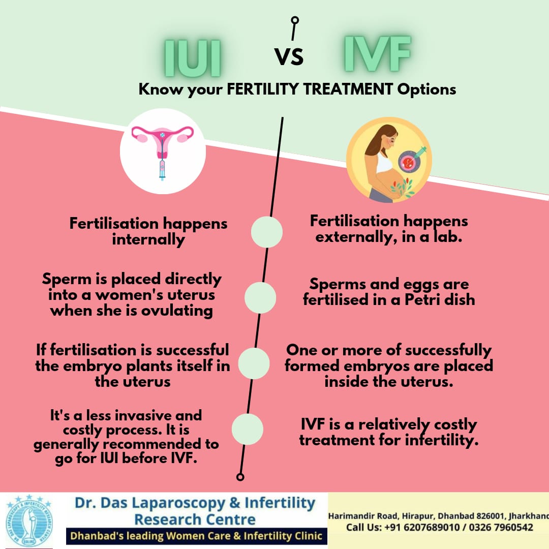 das_laparoscopy's tweet photo. Know your fertility treatment options 
IUI vs IVF 

We are one of Jharkhand's leading IVF centre. With a success rate of 100%. 

Visti us if you have any issues related to pregnancy. 

#motherhood #pregnancy #IVFCentre #IVFBaby #ivfjourney #iuitreatment #milodoctor #drskdas https://t.co/0v4OLa8IYO