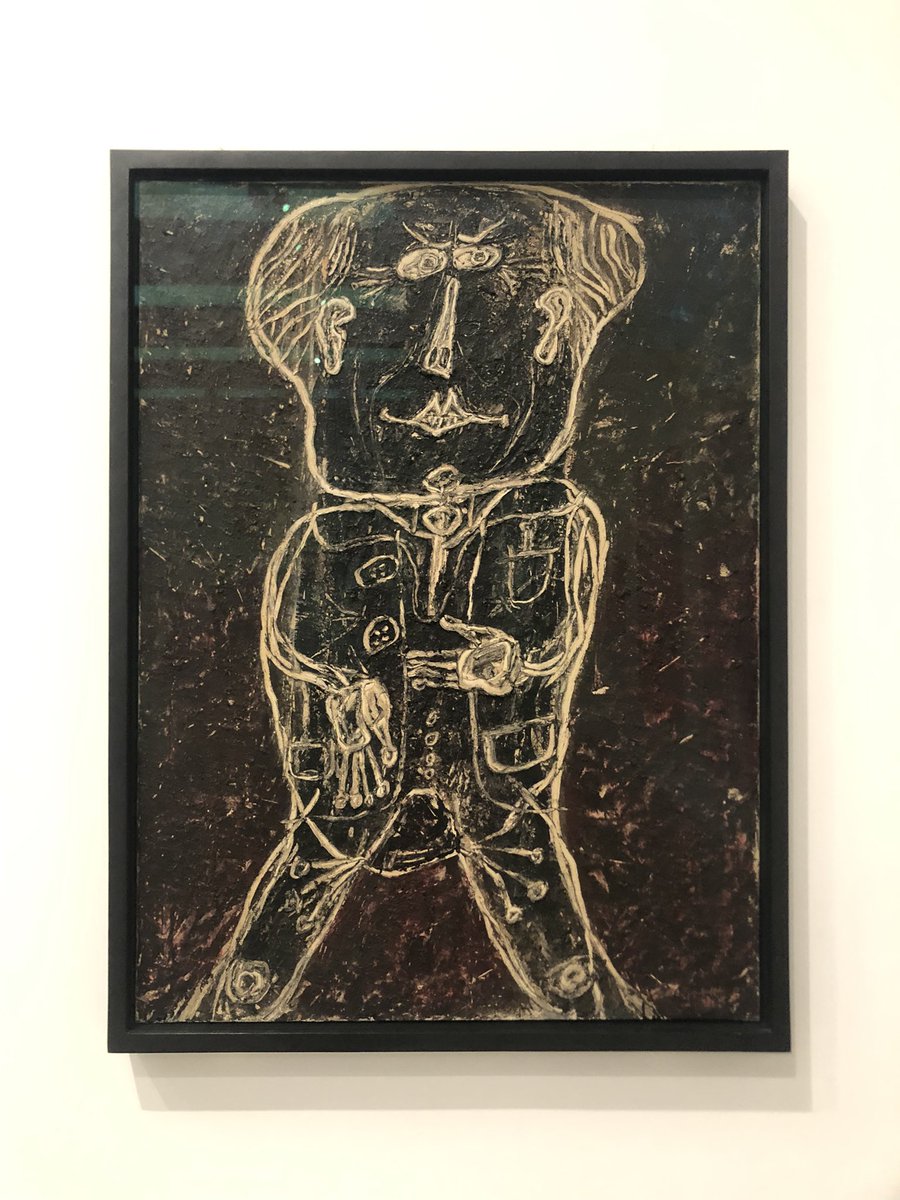 FionaxWhite's tweet photo. I normally visit the Tate to go to a specific exhibition. It was lovey to wonder around the permanent collection for a change. #HuguetteCaland #JeanDubuffet #CyTwombly https://t.co/4eximJjtal