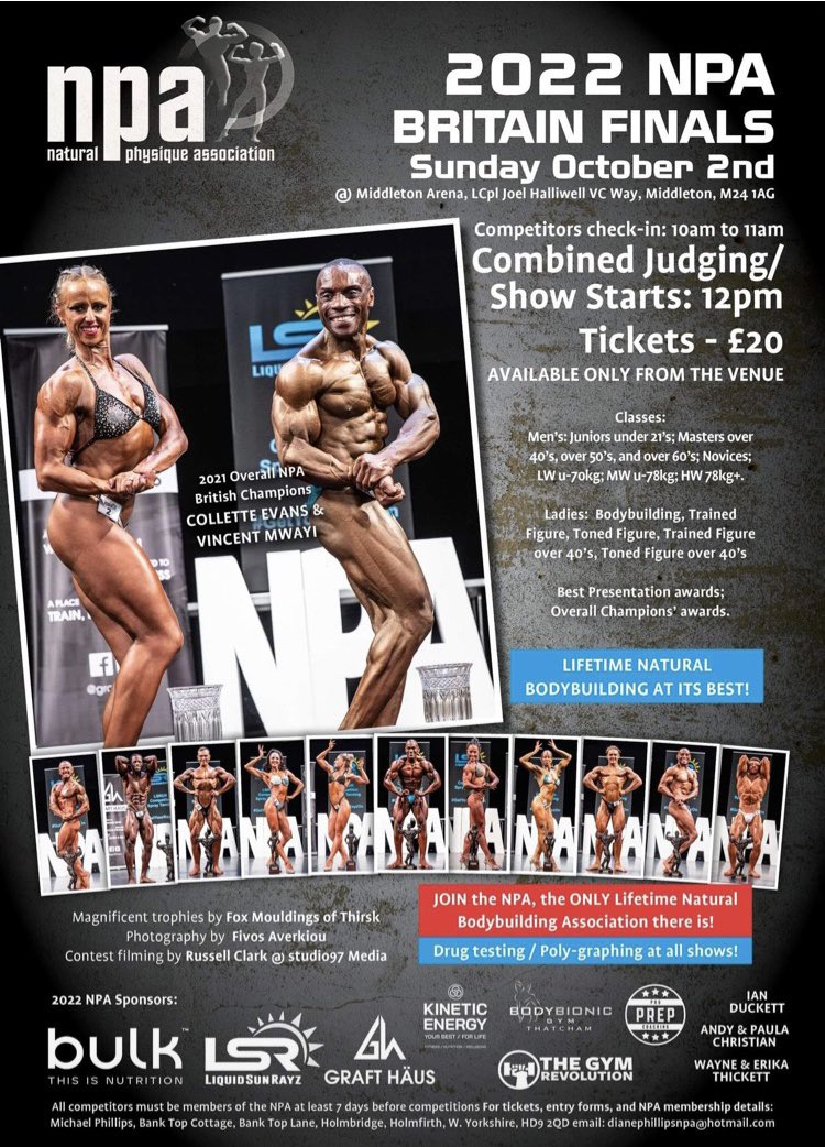 Top Natural Bodybuilders Competition - 2022