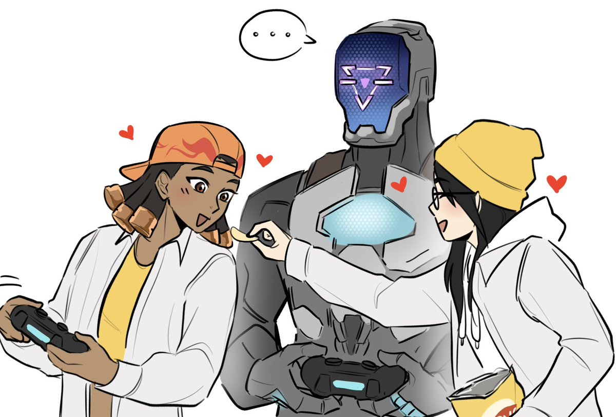 cocoanic0's tweet photo. The GFs of the robotics club 🤭 #VALORANT #VALORANTfanart https://t.co/LxWlmTPqZo