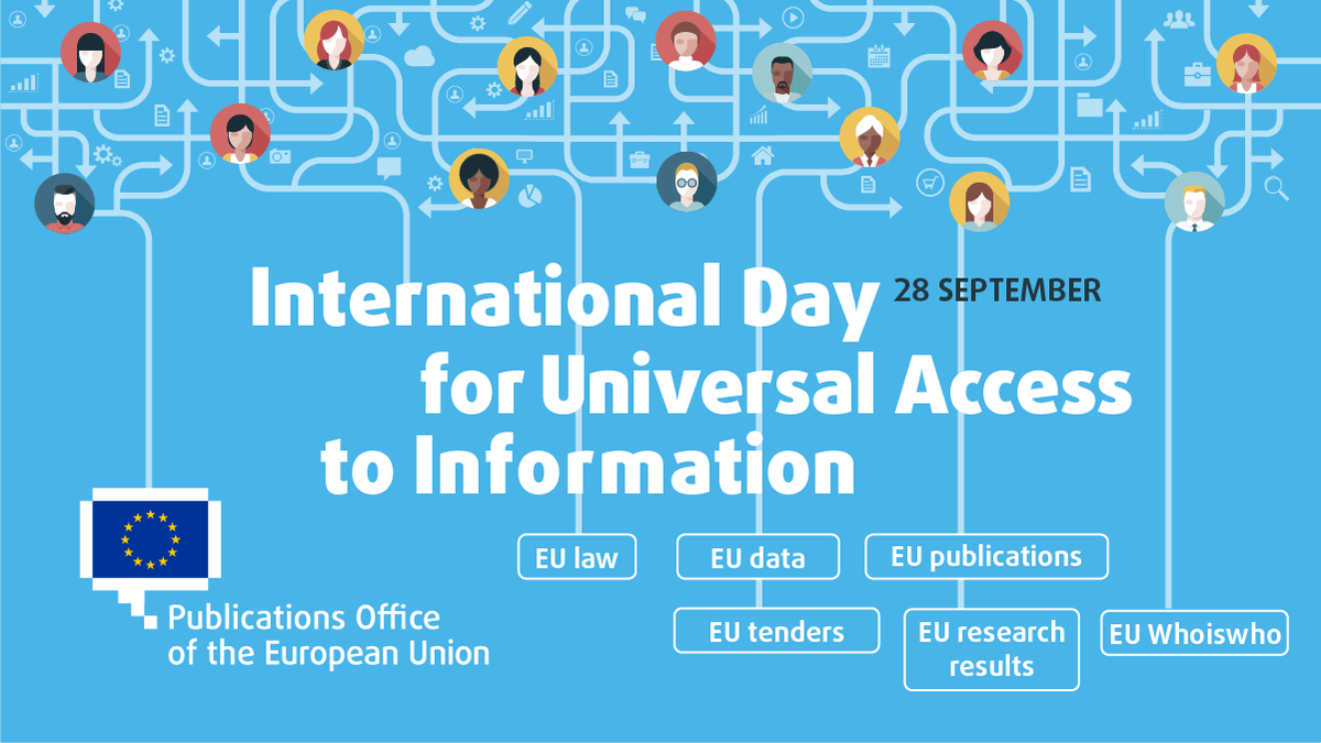 Easy access to trustworthy information is essential, even more so in times of #disinformation. 
Find official #EULaw, #OpenData, #publications and more on op.europa.eu. 
Various webtools help to access and share that information!
 ℹ️🌐#AccessToInfoDay #WorldNewsDay