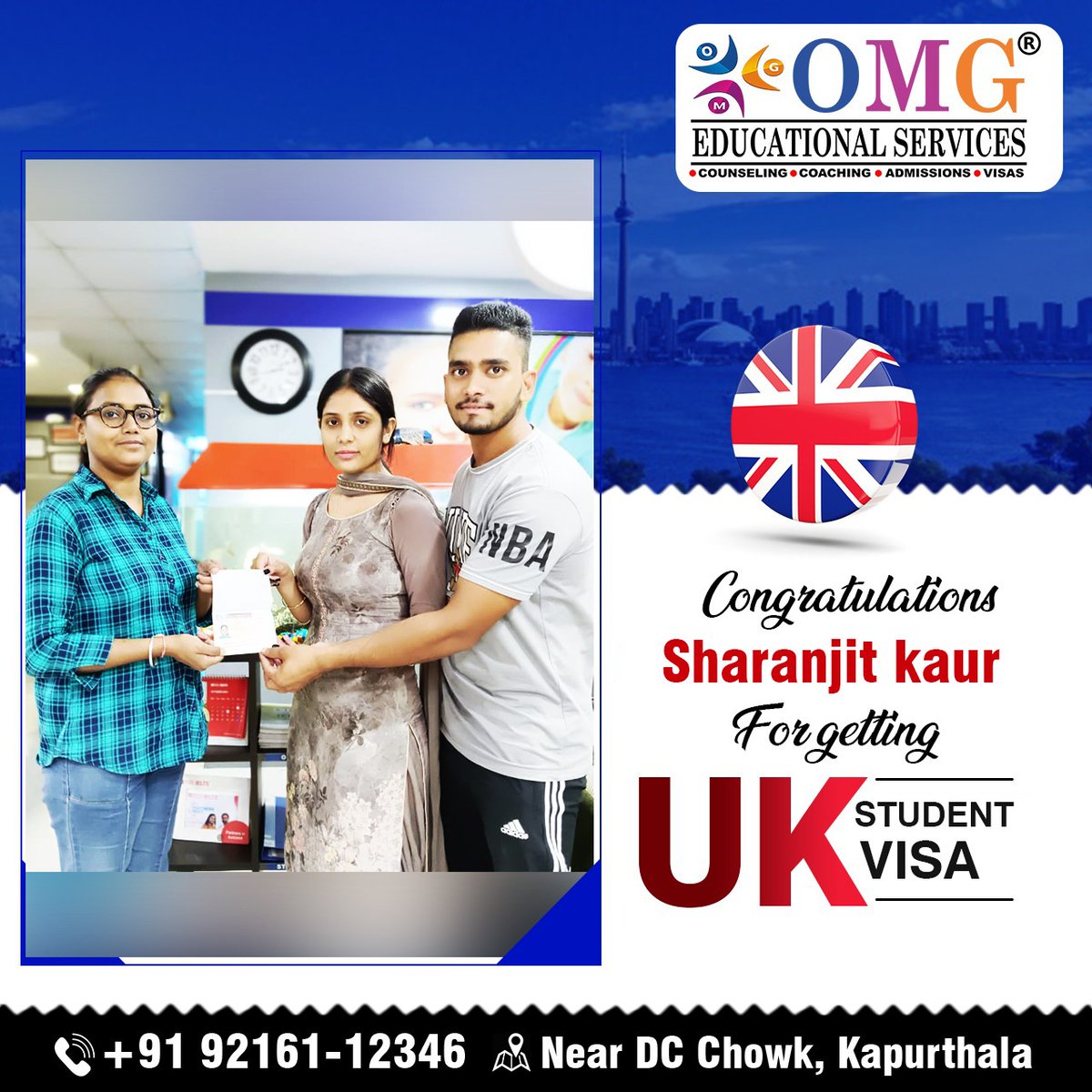 OmgPvt's tweet photo. 🇬🇧🇬🇧CONGRATULATIONS TO SHARANJIT KAUR  FOR GETTING UK VISITOR VISA🇬🇧🇬🇧
🇬🇧🇬🇧U.K ਦੇ ਨਵੇਂ ਨਿਯਮਾਂ ਅਨੁਸਾਰ ਹੁਣ ਪੜ੍ਹਾਈ ਕਰਨਾ ਹੋਇਆ ਹੋਰ ਵੀ ਆਸਾਨ!🇬🇧🇬🇧
Spouse ਅਤੇ ਬੱਚਿਆਂ ਦੇ ਨਾਲ ਕਰੋ ਅਪਲਾਈ
👉 Refuse Cases ਨੂੰ ਵੀ Deal ਕਰਦੇ ਹੈ, 
👉 ਸੰਪਰਕ ਕਰੋ: 📞92161-12346, 98760-36231 https://t.co/SfcGBcIvZk