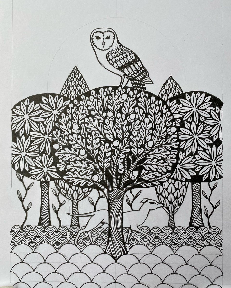 lindaedwardsart's tweet photo. Developing a drawing for a new project. Swipe left for earlier versions!
.
#lindaedwards #barnowl #hound #greyhound #woods #drawing #blackandwhite #pendrawing #pencildrawing #wip https://t.co/oe4n7QO2XN