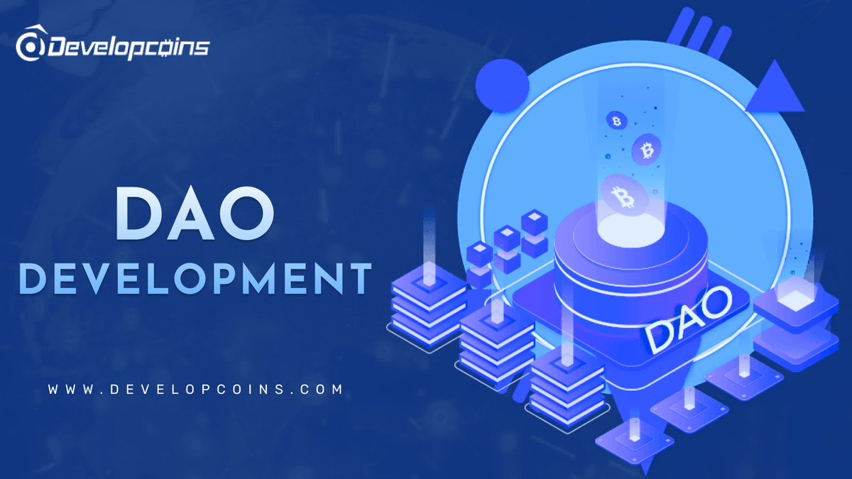 developcoins's tweet image. An Overview into #DAOdevelopment
Here are the major benefits that #DAO #blockchain offers
=> 100% transparent transactions
=> mandatory voting for implementing new changes
=> services are automatically handled in a #decentralized manner
Explore more: developcoins.com/dao-developmen…