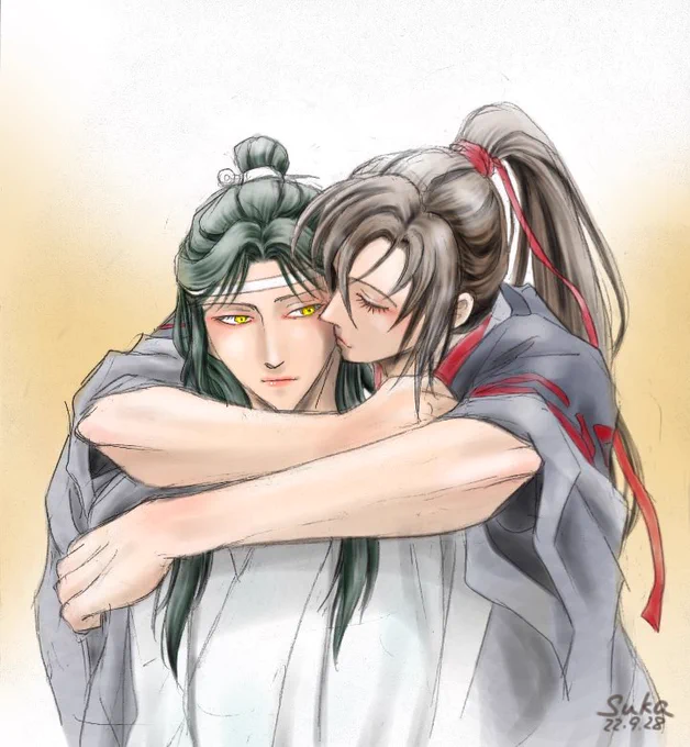 バックハグ#魔道祖師 #mdzs#忘羨 #一日一忘羨 