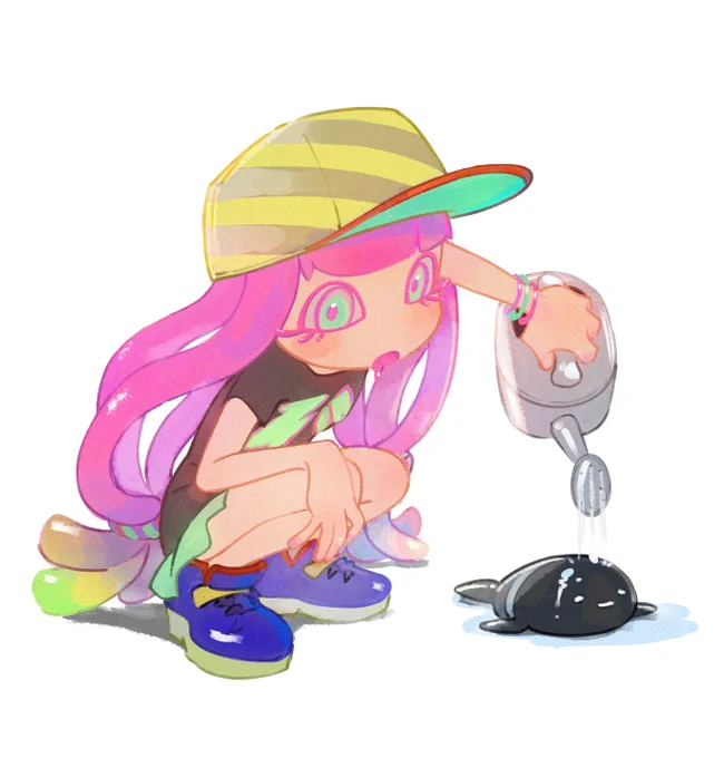 パル子とクマノミもっとくれ #Splatoon3 