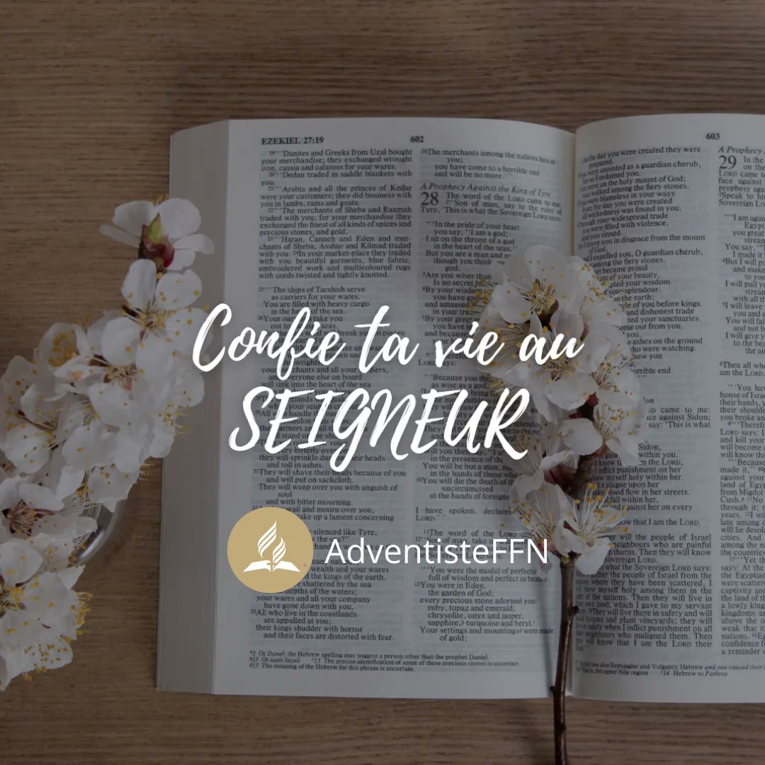 "Confie ta vie au Seigneur, aie confiance en lui et il agira." Psaume 37:5