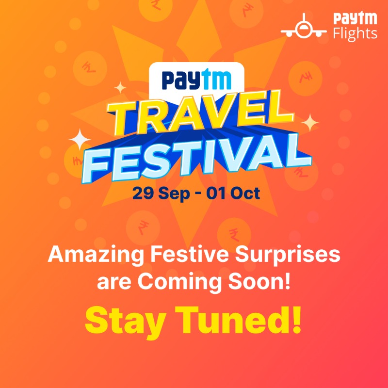 PaytmCheckin's tweet photo. ✈️Travel Sale starts tomorrow!!! 😍

Are you ready with your itineraries yet? If not, do it already &amp; get the COOLEST deals on flights🚶

#TravelKaro #PaytmKaro #SaveKaro https://t.co/dbCCa3ROBX
