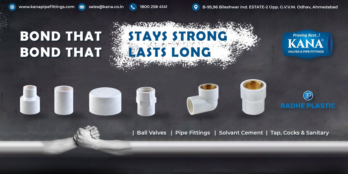KanaValves's tweet photo. Bond that stays strong.💪🏻
Bond that lasts long.👌

https://t.co/JHSudfpmmV
#KANABRAND #kanavalves #KANApvcsolidballvalve
#pvcvalves #pp_solid_ball_valve #plasticvalves #pvcvalves
#plasticballvalves #solidballvalves #plastic_valve #pvcvalve
#ppballvalve #dripirrigation https://t.co/g9m91kh812