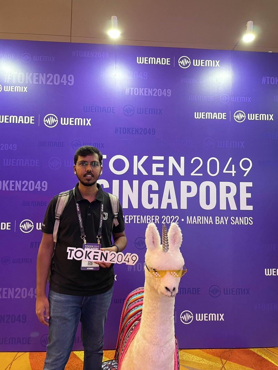 Shivhg's tweet photo. In Singapore for #TOKEN2049, looking forward to connect with the crypto community. https://t.co/75iy6NMPpb