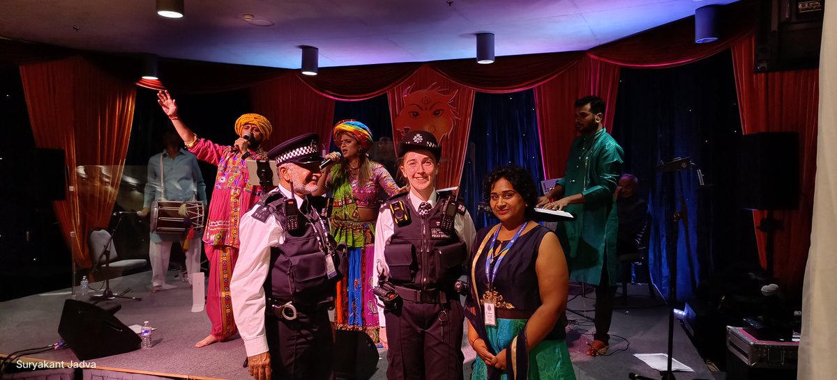 Special Thanks to @MPSBrent @MPSSpecials officer for visiting Navratri @redlotusevents_ community to keep us safe. Best Wishes for a joyous Navratri with lots of joy, happiness and peace. Also Special thanks to @sussex_police for helping.