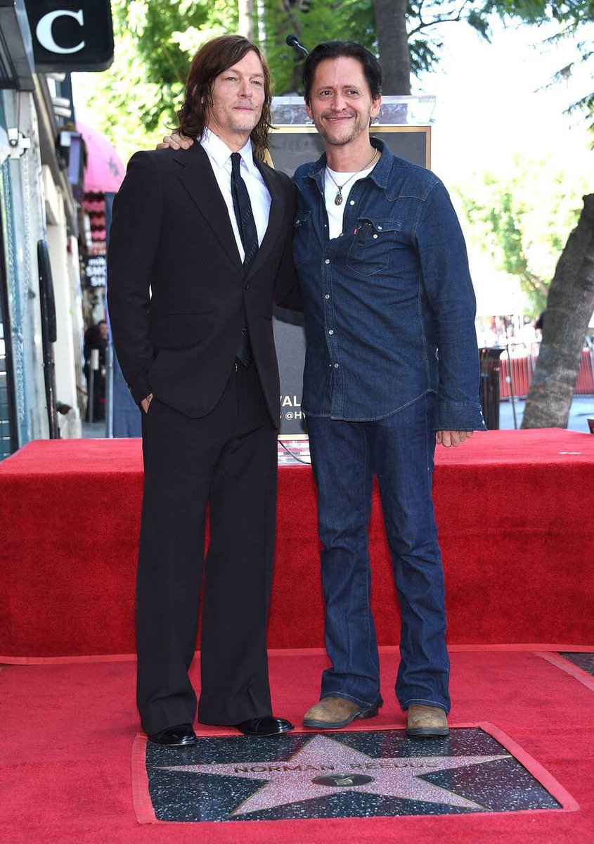 Norman Reedus with Clifton Collins Jr. at his Hollywood Walk of Fame star ceremony in Los Angeles, CA on September 27, 2022.
#normanreedus #cliftoncollinsjr #hollywoodwalkoffame #walkoffame