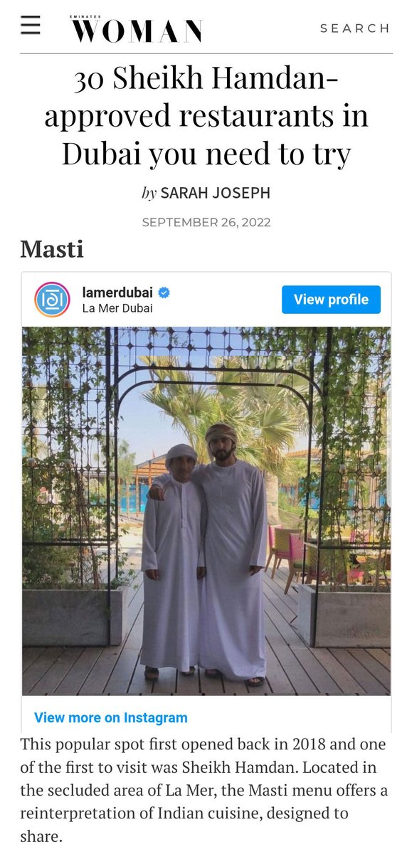 PrashantC1815's tweet photo. ๐ Masti Dubai is one of them - 30 Sheikh Hamdan-approved restaurants in Dubai you need to try
Article in Emirates Woman ๐ When it comes to knowing the best restaurants to dine at in Dubai, the emirateโs Crown Prince always knows best.
#dubairestaurants #prashantchipkar https://t.co/JJhOwhyMHE