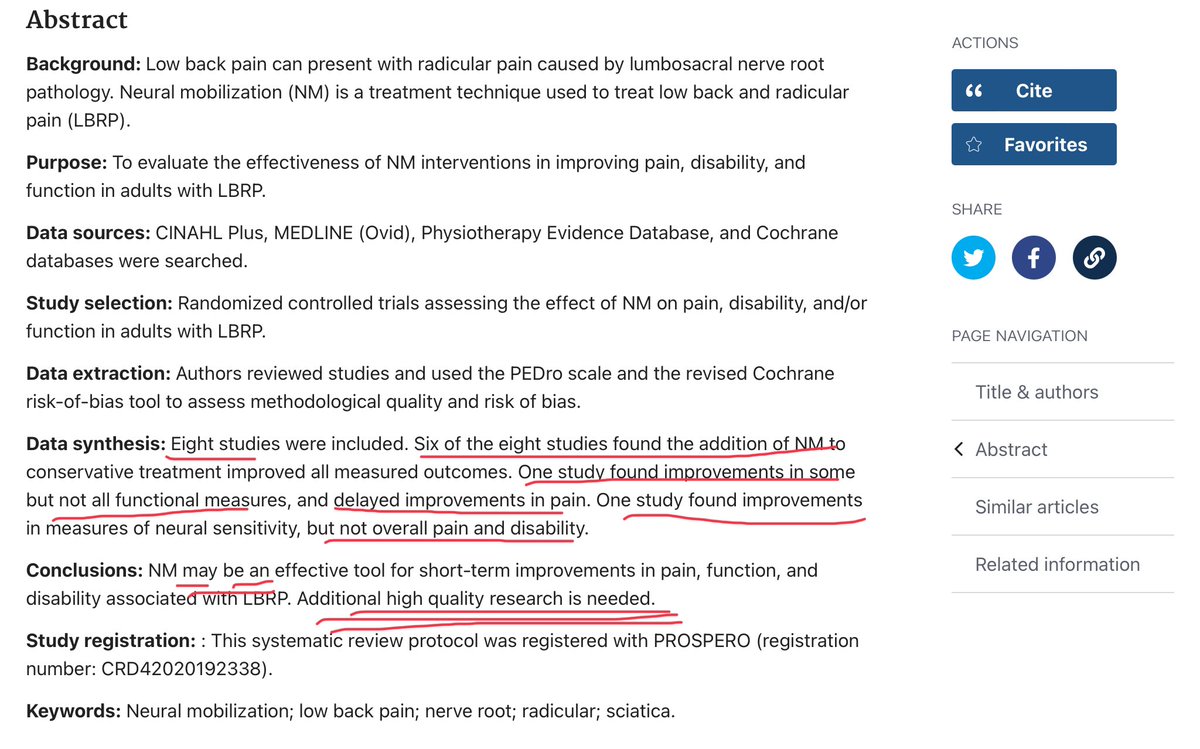 Neural mobilization in low back and radicular pain: a systematic review pubmed.ncbi.nlm.nih.gov/35583521/