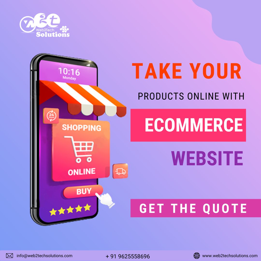 w2tsolutions's tweet photo. Take your Products online with a Professional Ecommerce website. Make your shop digital with Web2Tech Solution Website design services.

To Know More

Visit at - https://t.co/o1vZXtf1m0
Or contact at - +91 96255 58696

#web #webdesign #webdesigning #social  #Web2Tech https://t.co/VRv3SrKzfM