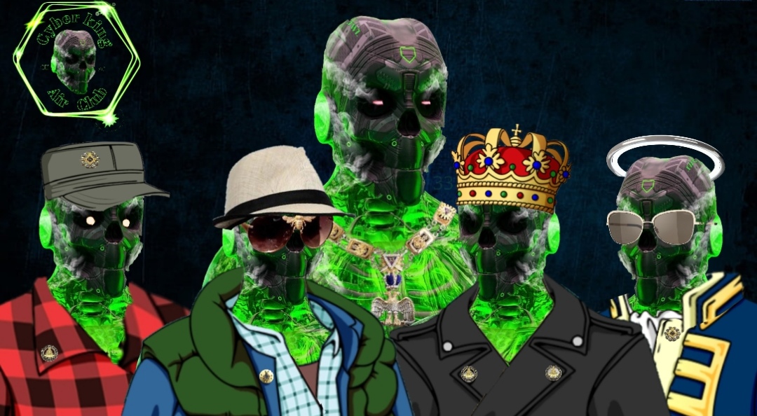 CyberKingsAC's tweet photo. Are you ready for it? 
#NFTCommunity  #Nfts #NFTartists

👉🏻MINT IS LIVE, LINKE BELOW 
👋🏻https://t.co/CYziRvxda7

#nftart #NFTFam #SOL #SolanaNFTs #Web3 #NFTcollections #Metaverse #ETH #ethereum #cryptocurrency #launchmynft #opensea #NFTartists #NFT #NFTsales https://t.co/WoRCfgaDPi