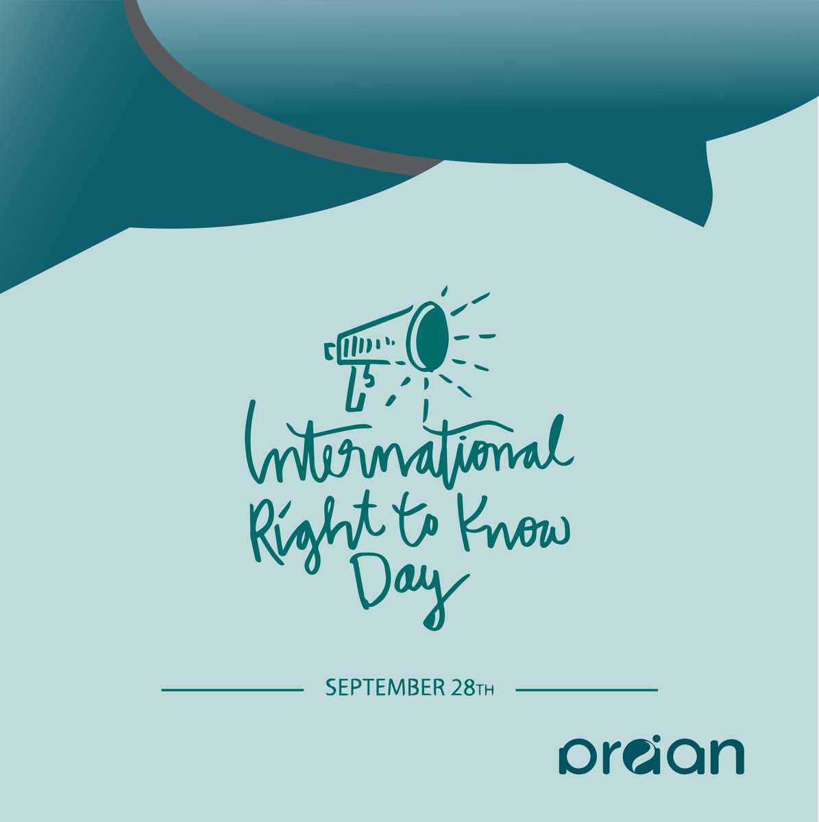 PRAANbd's tweet photo. 𝐈𝐧𝐭𝐞𝐫𝐧𝐚𝐭𝐢𝐨𝐧𝐚𝐥 𝐑𝐢𝐠𝐡𝐭 𝐓𝐨 𝐊𝐧𝐨𝐰 𝐃𝐚𝐲 𝟐𝟎𝟐
The right to know means that everyone has the right to seek, receive and impart information. This right is an integral part of the right to freedom of expression. 

#AccessToInfoDay
#RightToKnow
#PRAANbd https://t.co/f2EfxXilzw