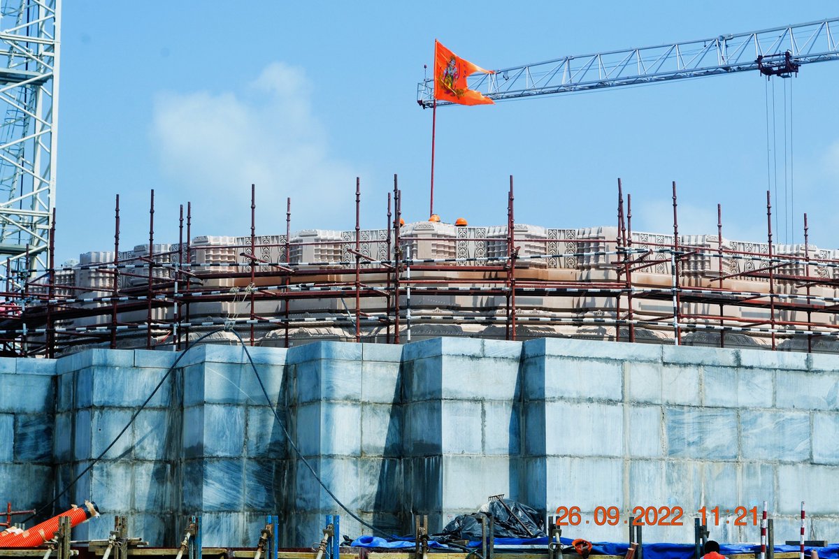 श्री रामजन्मभूमि मंदिर निर्माण कार्य की प्रगति दर्शाते कुछ चित्र

Some pictures showing the pace of construction of Shri Ram Janmabhoomi Mandir.