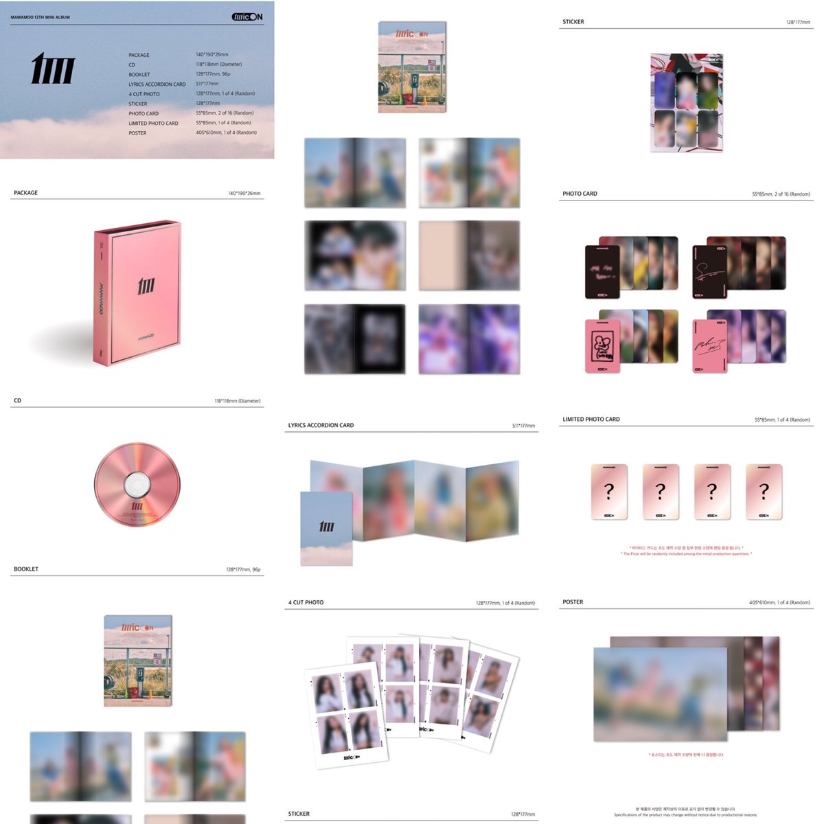 [PO MOON] MAMAMOO 12th Mini Album MIC ON

Main Ver
250.000 | Dp 150k
1Takes Ver
125.000 | 85.000
Nemo Ver
210.000 | Dp 140k