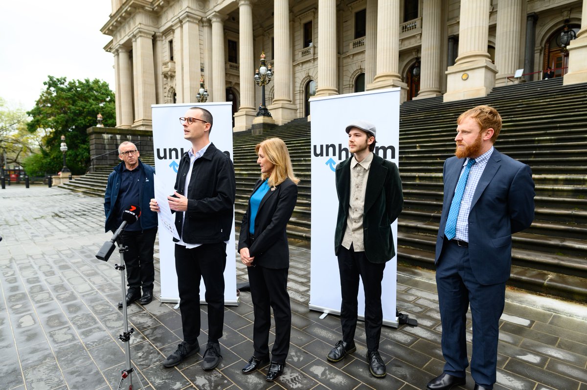 Unharmdotorg's tweet image. This morning we launched our campaign calling on @DanielAndrewsMP to listen to the experts, the evidence and the community and decriminalise #cannabis.
It's time to end the unfair, harmful treatment of people who use cannabis.
