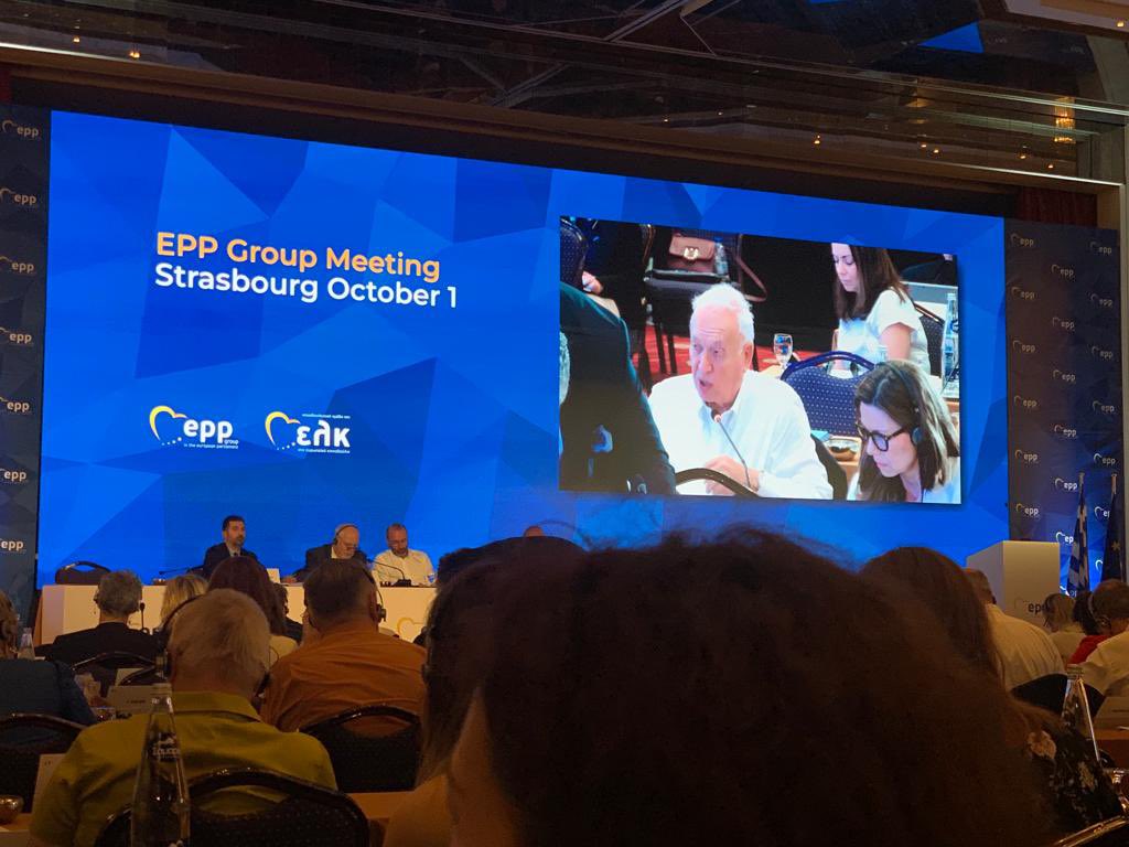 MargalloJm's tweet photo. Empezamos el día en Creta, donde nos reunimos los miembros del @EPP para debatir las principales preocupaciones de los ciudadanos y las consecuencias de la guerra en Ucrania.
En la agenda de hoy: precios de la energía e inflación.
#EPPStudyDays https://t.co/e1gsbuorkC