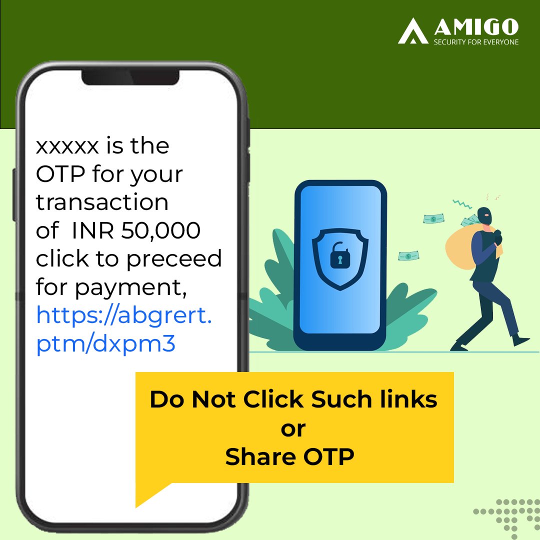 AmigoCyberIndia's tweet photo. 𝐀𝐦𝐢𝐠𝐨 𝐂𝐲𝐛𝐞𝐫: Be Safe, Be Secure. 
Contact Amigo Cyber immediately if you are suffering from cybercrime. 
#cyber #cybercrime #cybersecurityawareness #cyberattack #cybersafety #cybersecurity #phishing #fraud #money #cards #safetyfirst #safety #security #cybersafetytips https://t.co/ONDgI9oOgm