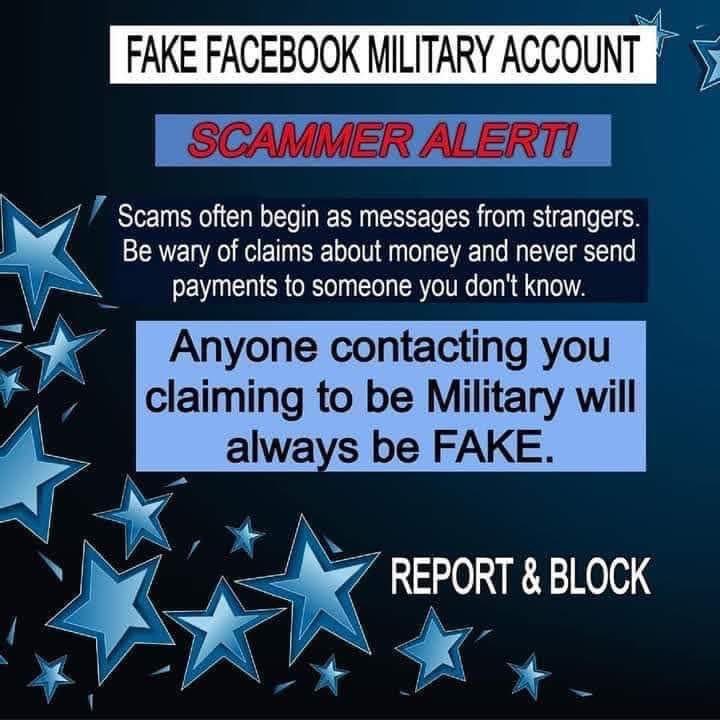 CoinlordCrypto's tweet photo. #Fake Facebook Military Accounts
#scam #scammers #getridofscammers #recoverfunds #fundsrecovery #logicrecovery https://t.co/XJXdJnpxgD