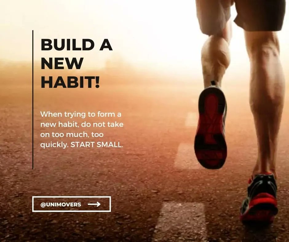 UniMoversLtd's tweet photo. As we approach the end of the year, you may be thinking about finishing strong and developing some productive habits. We have a simple tip for you: Start Small. Set simple and attainable goals that will keep you motivated along the way.
#TipWednesday https://t.co/6KGBgSqQdP