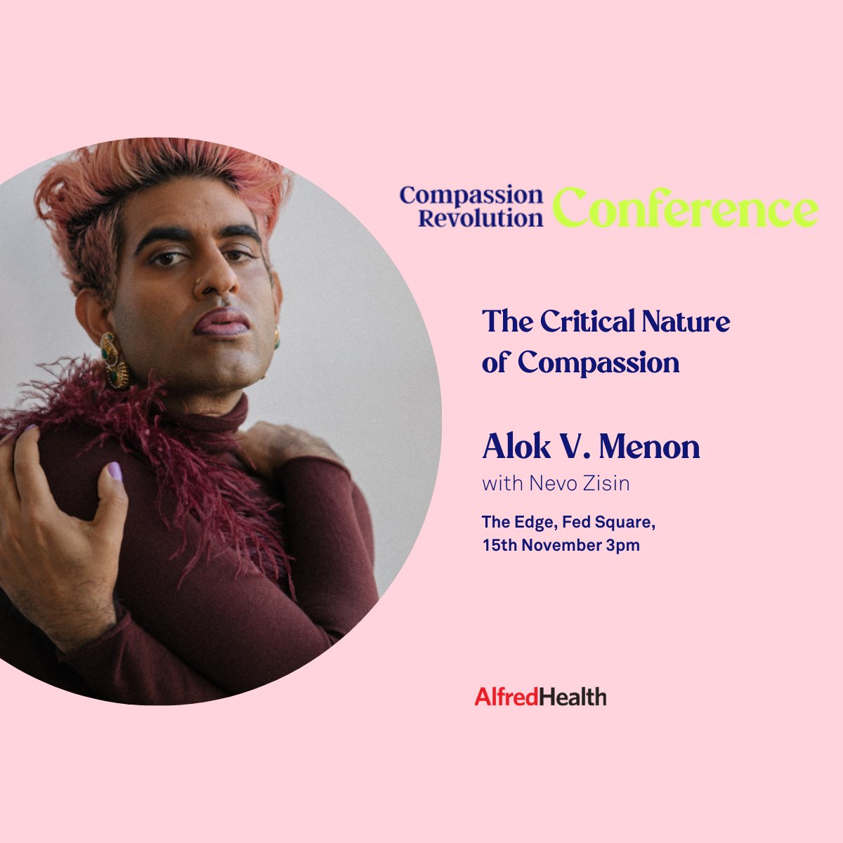 'Compassion ruptures the binary between self/other and me/you' ALOK THIS event at Fed Square on 15th November is not to be missed. Tickets Here: lnkd.in/gFXViYez #BeyondTheGenderBinary #gendernonconforming #nonbinary #healthcare #compassionatecare #queer #alok #nevo