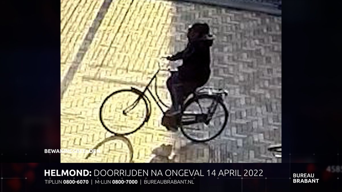 HELPMEE! Deze fietsster heeft op de Stationsstraat in Helmond een vrouw met HOGE SNELHEID aangereden en haar vervolgens gewond achter gelaten.