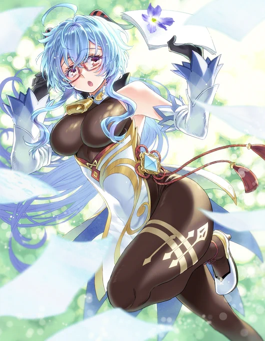 メガネ甘雨ちゃん。#原神 #GenshinImapct 