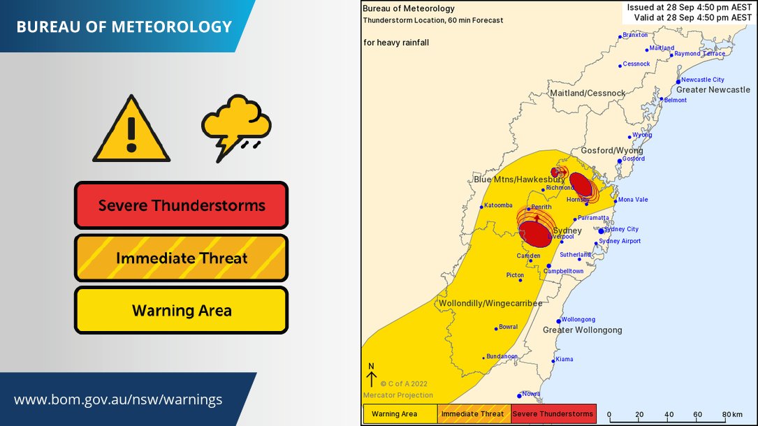 Bureau of Meteorology, New South Wales on Twitter "⚠️Detailed Severe
