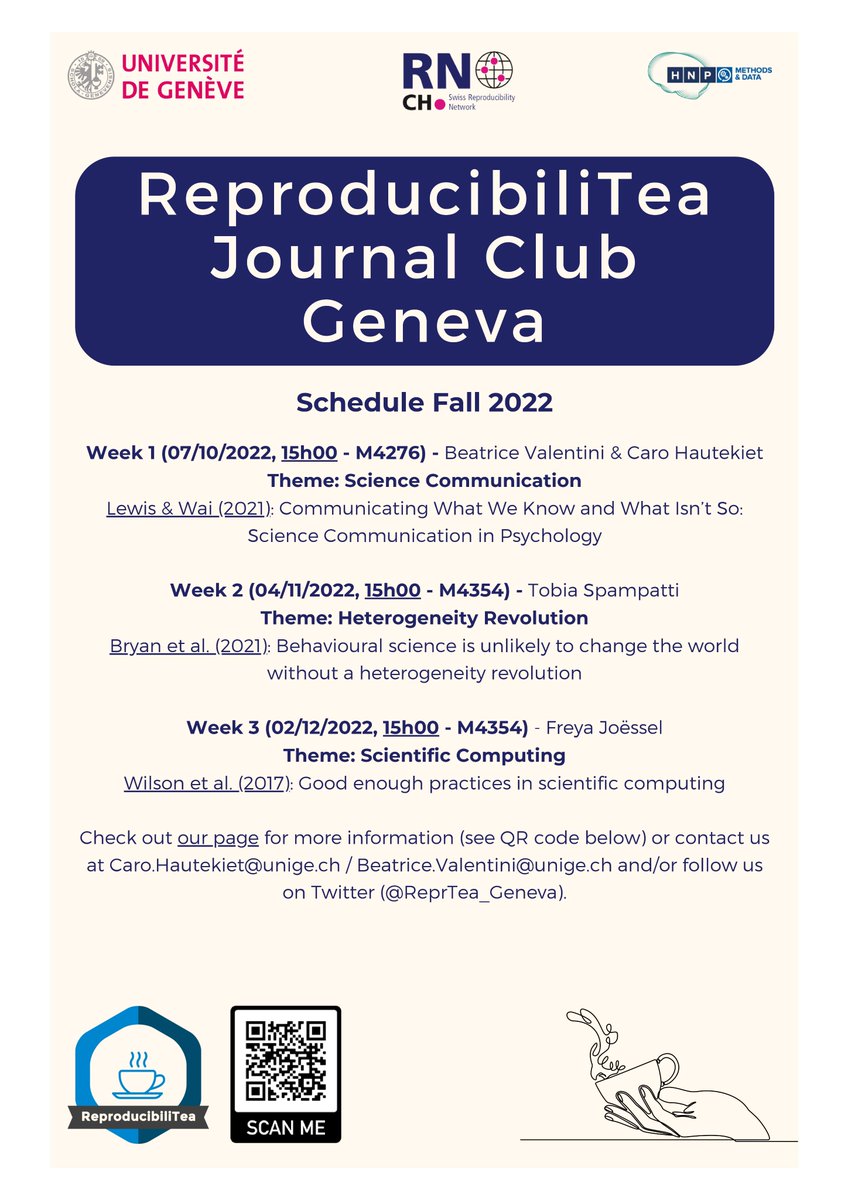 ReproducibiliTea Geneva tweet media