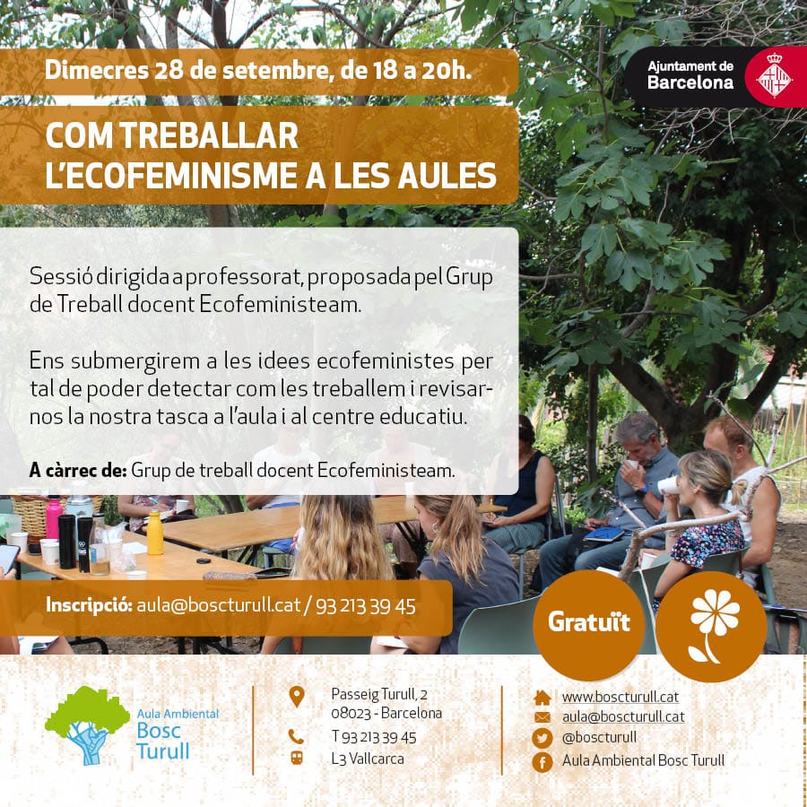 edualter's tweet photo. Una sessió prioritaria per aquest curs:

Com treballar l'Ecofeminisme a les Aules, por #EcoFemiSTEAM

AVUI! 18hs @boscturull https://t.co/Bio8XedQJJ