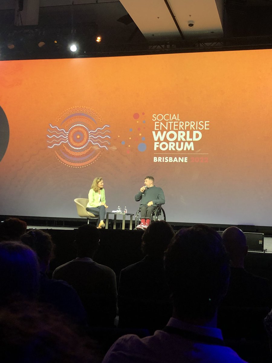 So proud to have ⁦<a href="/DylanAlcott/">Dylan Alcott</a>⁩ as our AUstralian of the Year. What a legend ⁦<a href="/_SEWF/">SEWF - Social Enterprise World Forum</a>⁩ #inclusion #inclusion #inclusion
