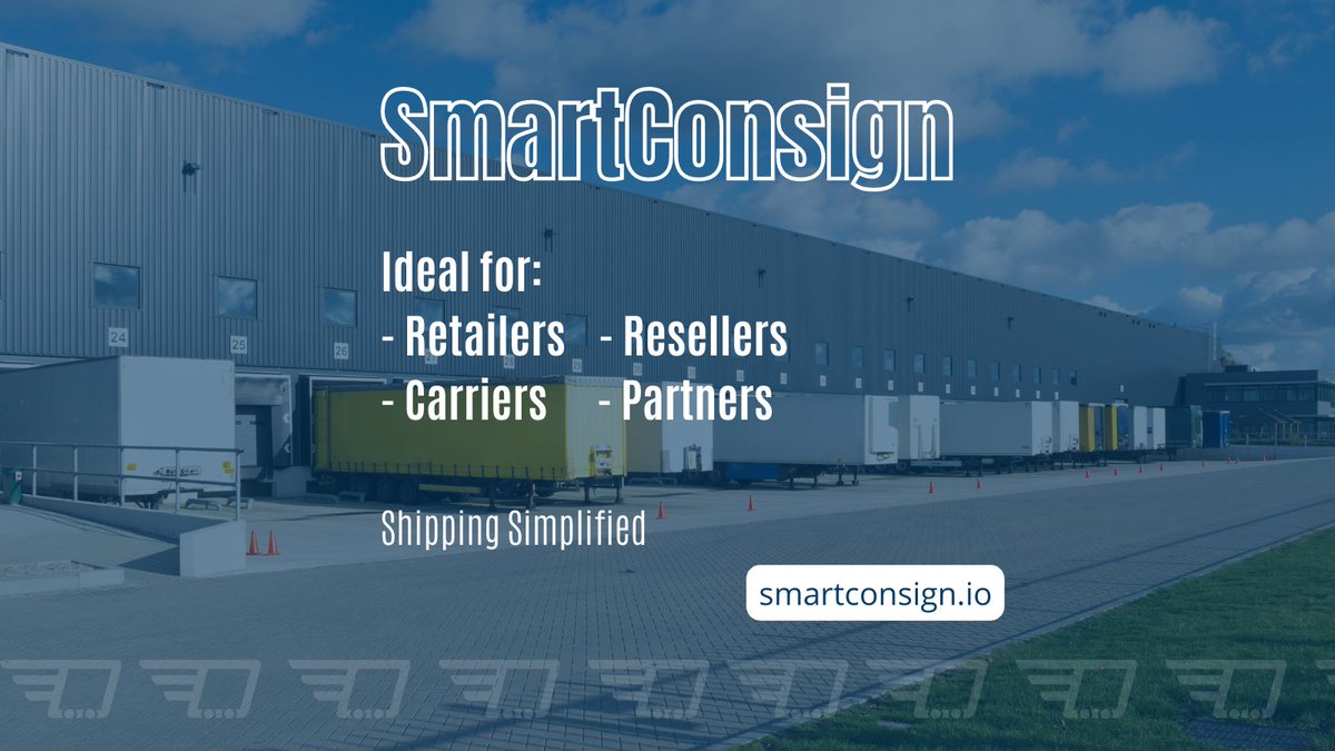 Fast Installation. No Training Required. Easy to Use. SmartConsign is ideal for retailers, resellers, carriers &amp; partners. Multi-Carrier Management System for all seasons. #ecommerce #logistics Book a demo today sales@smartconsign.io
