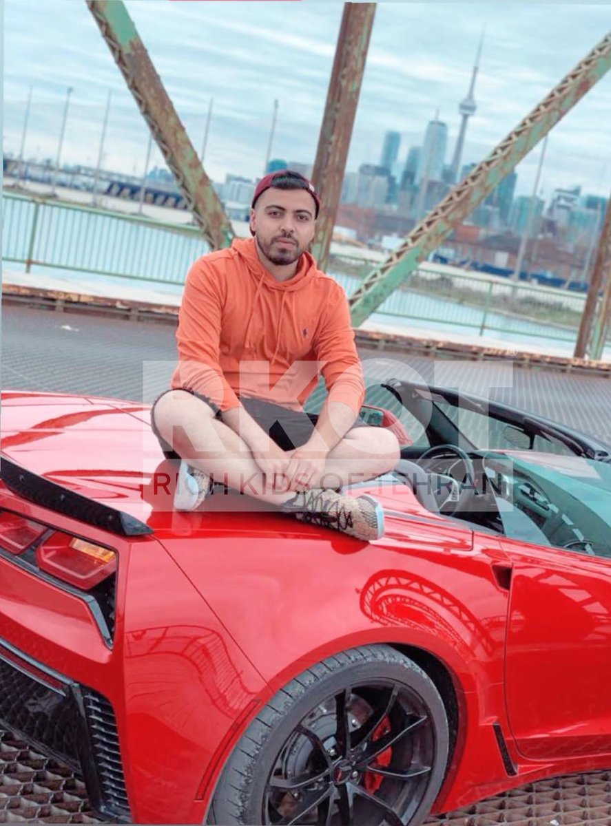 RKOTOfficial's tweet photo. One day Iran’s regime kids are in Canada flexing with their luxury sport cars, the next day, they’re back in Iran armed with their Basiji friends ready to kill protestors in Iran, whilst Canadian PM @JustinTrudeau sends a tweet stating that he supports Iranians!! 
#MahsaAmini https://t.co/venD1Uxyjb