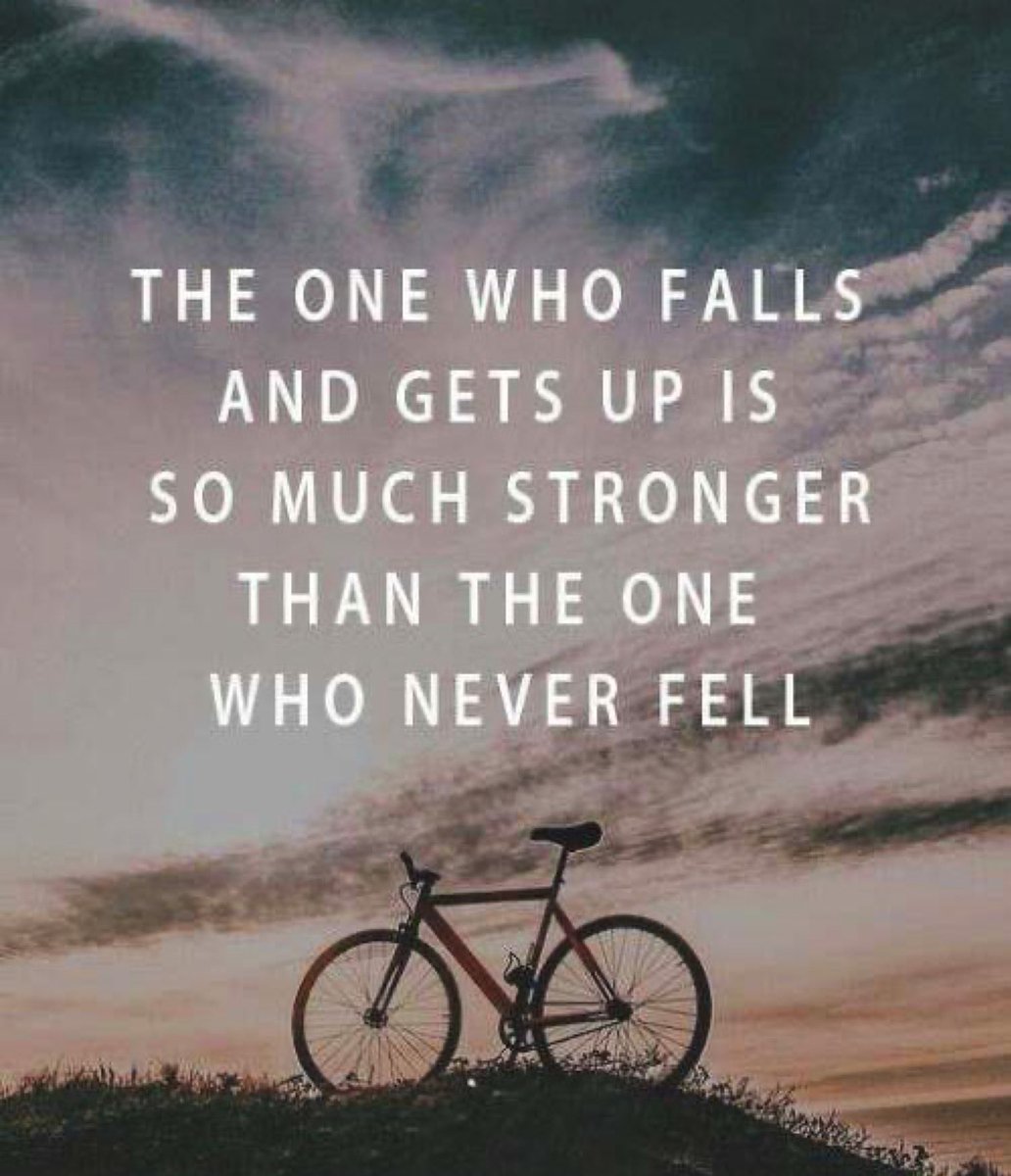 Cybermeg's tweet image. “The one who falls and gets up is so much stronger than the one who never fell” #quotes #inspiration #motivation #life