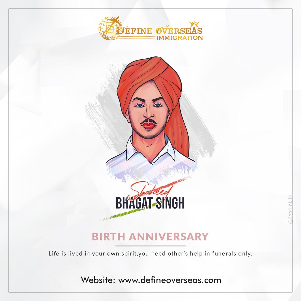 define_overseas's tweet photo. A revolution needs sacrifices. And Bhagat Singh sacrificed everything for it! Long Live Revolution! Long live Bhagat Singh! https://t.co/PKW1r4TRml