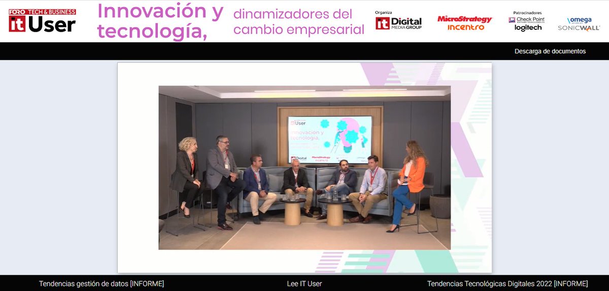 ITUser_ITDM's tweet photo. @MacmillanSpain @nn_espana
@merck_es @ESICEducation
@CheckPointSpain @LogitechG_ES hablan de #innovación en el tercer panel del expertos del #ForoITUser https://t.co/kgHU2F0NhL https://t.co/NtFCFIyDnu