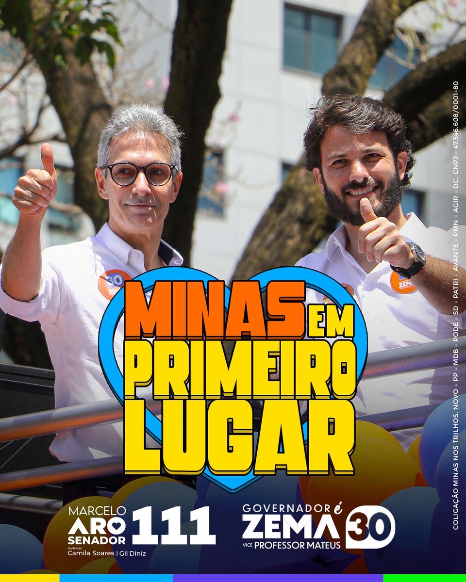marceloaro's tweet photo. Vou ser o Senador que sempre coloca Minas em primeiro lugar! O meu propósito é fazer a diferença aqui, na vida dos mineiros 🧡

Domingo vai ser Marcelo Aro 111 pra Senador e Zema 30 pra Governador! 

#MinasEmPrimeiroLugar #ZemAro #TrabalhoQueDaResultado #Aro111 #Zema30 https://t.co/V2LYqWYBbi