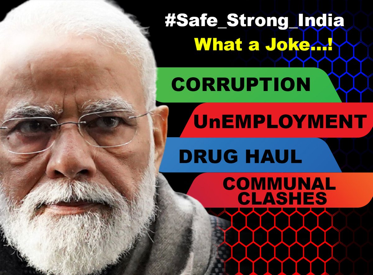 deepakadivasi00's tweet photo. BJP is trolling #Safe_Strong_India. It is nothing more than a joke as only a few industrialists like #Adani and #Ambani are getting stronger and the entire nation is suffering for basic needs.
#BJP #Modi #BhagatSingh #BhagatsinghJayanti #TiagoEV #thesecondquestion #BanPFI https://t.co/Hm1cBpWLax