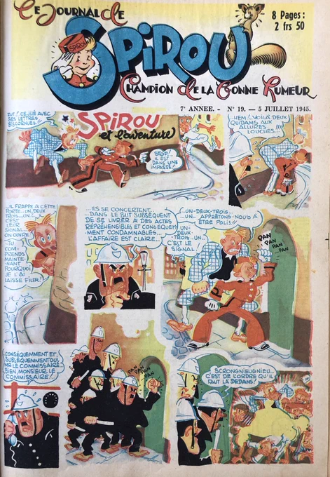 Jijé en 1945, Spirou 