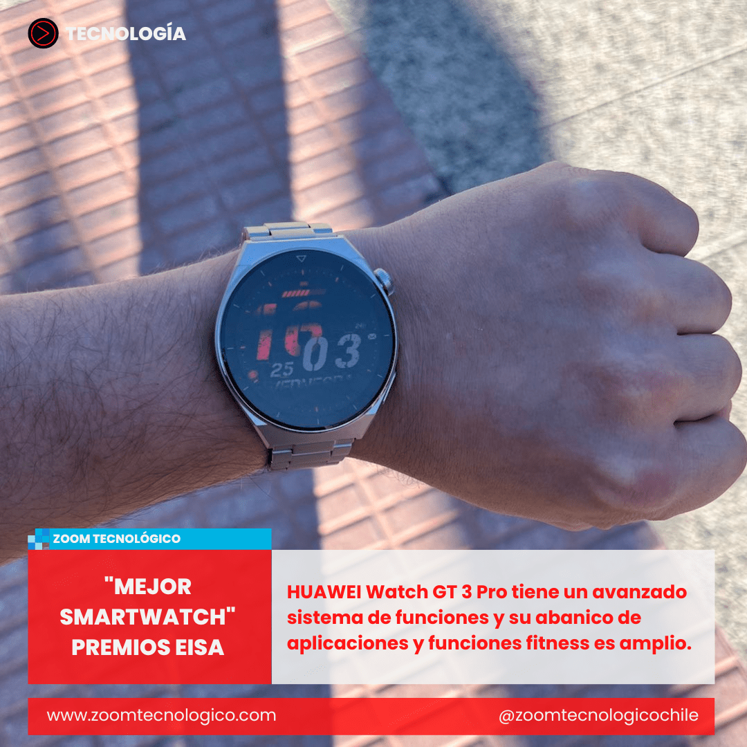 zoomtecnochile's tweet photo. HUAWEI Watch GT 3 Pro gana el “Mejor Smartwatch” en premios EISA https://t.co/iUf6Pj6Vyj #huaweiwatchgt3pro #watchgt3pro #smartwatch #huaweichile #eisa2022 https://t.co/2DRro5H0c1