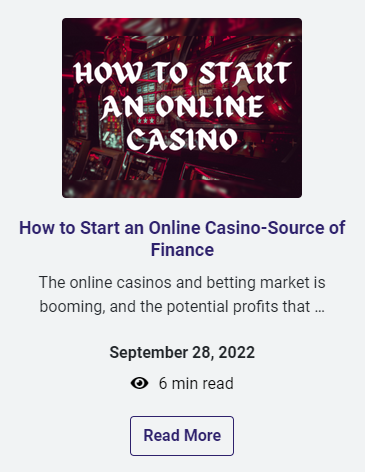 How to Start an Online Casino-Source of Finance
Read the whole blog here: 
.
.
