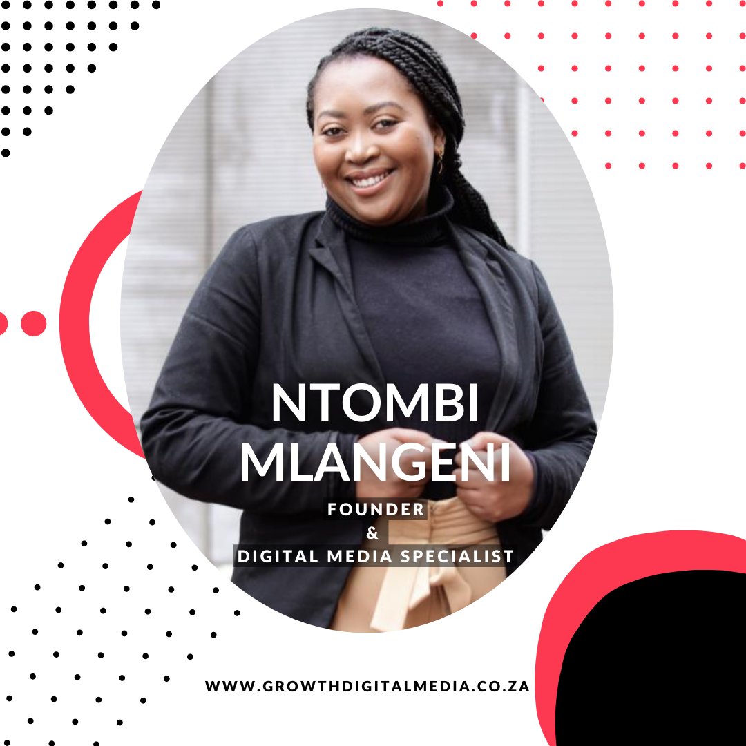 Meet <a href="/Ntombi_Mlangeni/">Ntombi Mlangeni</a>, Founder and Managing Director of <a href="/gdm_za/">Growth Digital Media</a>. She's a <a href="/Rhodes_JMS/">Rhodes JMS</a> graduate and multi-award winning digital content producer. READ MORE: bit.ly/3RYg5VC #digitalmarketing #socialmediamarketing #growthdigitalmedia #Founder