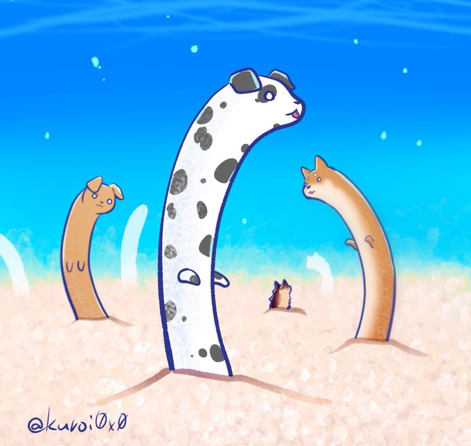 これはいつか描いたワンアナゴ 